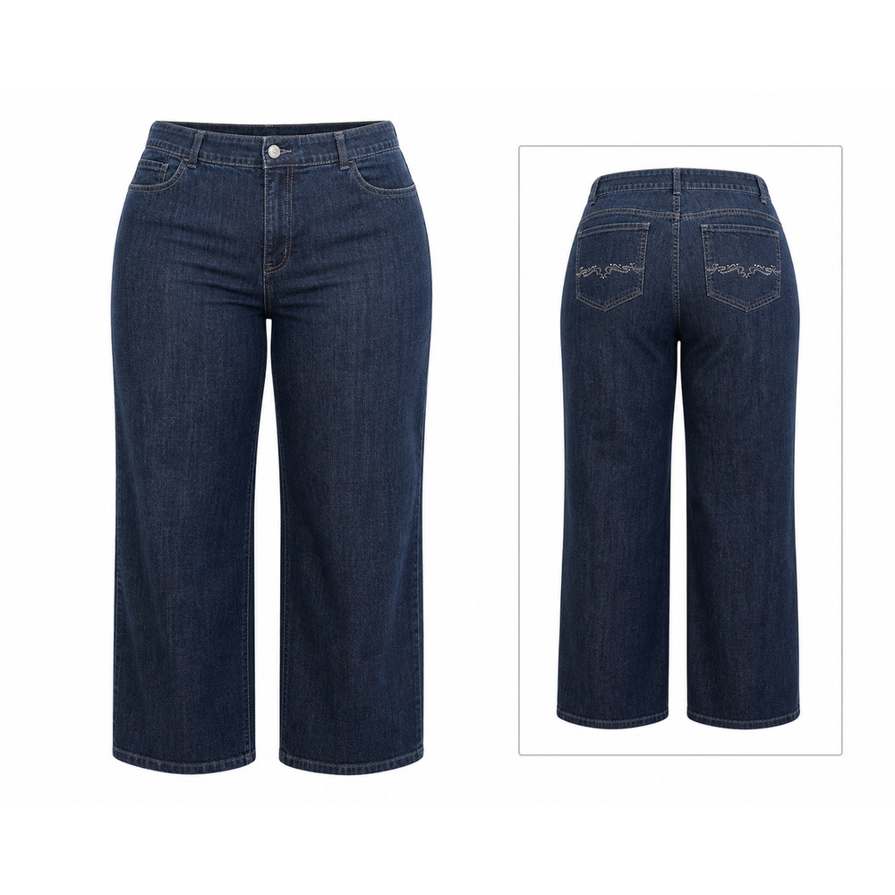 Riders Lee Dark Wash Stretch Bootcut Jeans Mid Rise Western Womans 26W/M